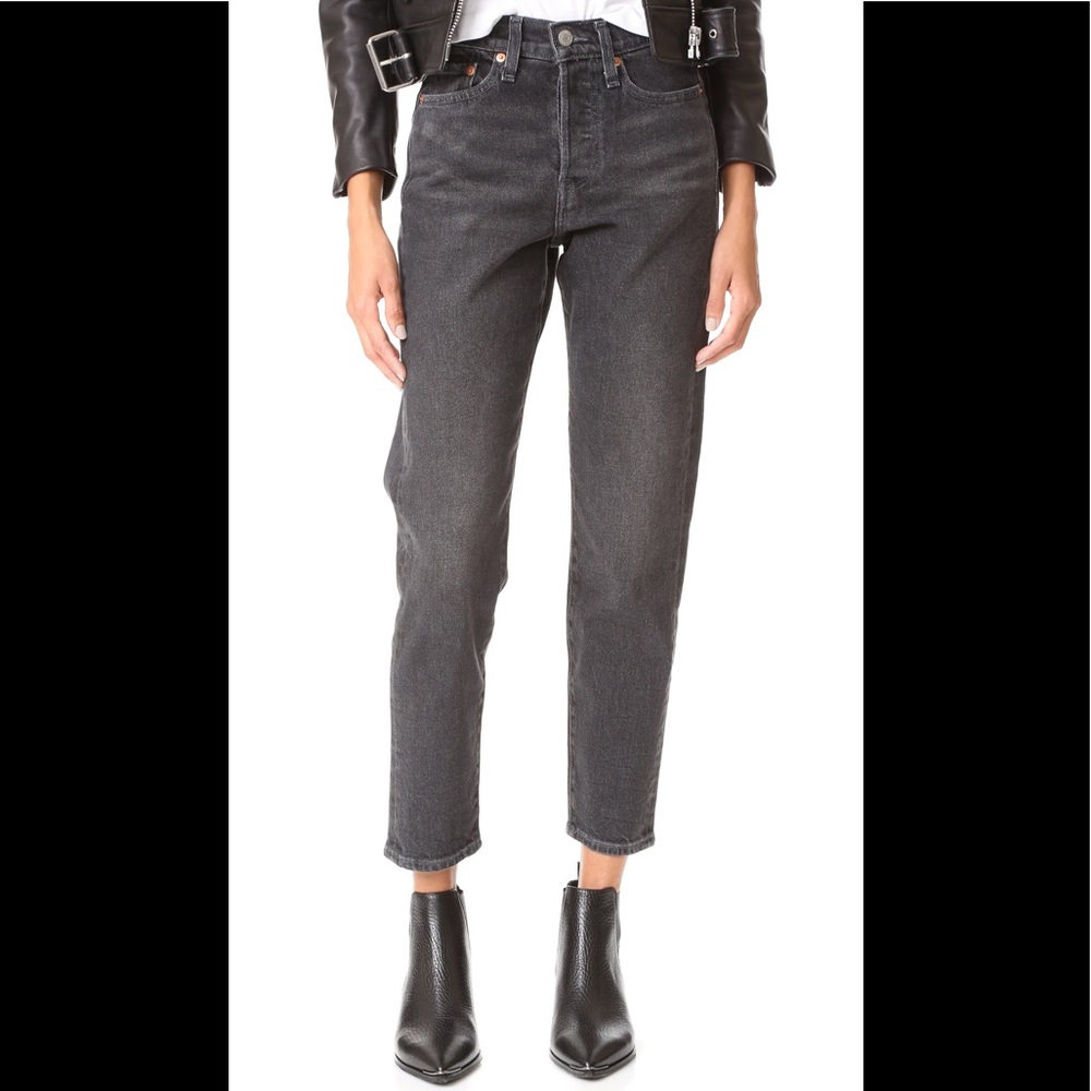 Levi’s Wedgie High Waist Crop Jeans Dee Dee (gray)